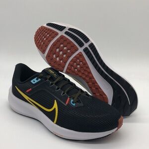 New Nike Air Zoom Pegasus 40 Black Speed Yellow Shoe DV3854-002 NWOB